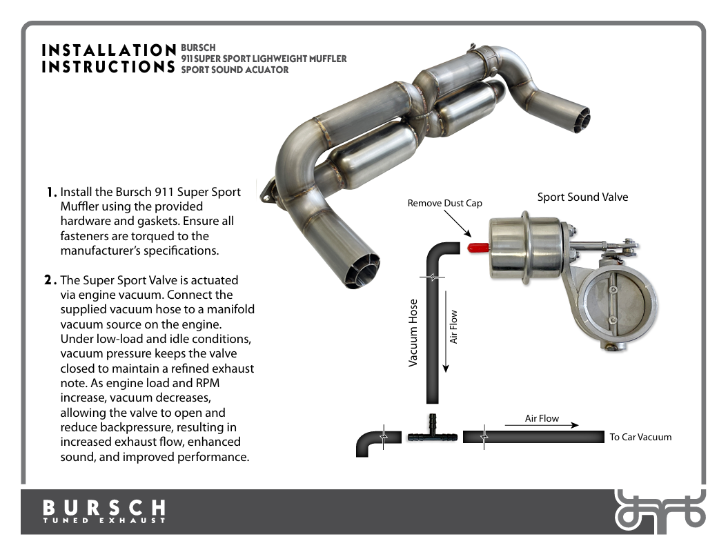 Bursch Super Sport Exhaust Muffler - 911 | 1965-1977